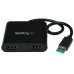 StarTech.com USB 3.0 to Dual HDMI Adapter - 1x 4K 30Hz & 1x 1080p - External Video & Graphics Card - USB Type-A to HDMI Dual Monitor Display Adapter - Supports Windows Only - Black