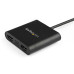 StarTech.com USB 3.0 to Dual HDMI Adapter - 1x 4K 30Hz & 1x 1080p - External Video & Graphics Card - USB Type-A to HDMI Dual Monitor Display Adapter - Supports Windows Only - Black