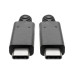 Tripp Lite U420-003-G2-5A USB-C Cable (M/M) - USB 3.2, Gen 2 (10 Gbps), 5A (100W) Rating, Thunderbolt 3 Compatible, 3 ft. (0.91 m)