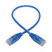 Tripp Lite N261-S01-BL Cat6a 10G Snagless Molded Slim UTP Ethernet Cable (RJ45 M/M), Blue, 1 ft. (0.31 m)