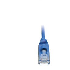 Tripp Lite N261-S02-BL Cat6a 10G Snagless Molded Slim UTP Ethernet Cable (RJ45 M/M), Blue, 2 ft. (0.61 m)