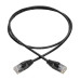 Tripp Lite N261-S03-BK Cat6a 10G Snagless Molded Slim UTP Ethernet Cable (RJ45 M/M), Black, 3 ft. (0.91 m)
