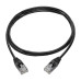 Tripp Lite N261-S04-BK Cat6a 10G Snagless Molded Slim UTP Ethernet Cable (RJ45 M/M), Black, 4 ft. (1.22 m)