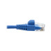 Tripp Lite N261-S05-BL Cat6a 10G Snagless Molded Slim UTP Ethernet Cable (RJ45 M/M), Blue, 5 ft. (1.52 m)