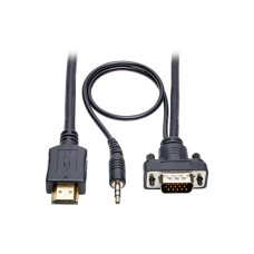 Tripp Lite P566-003-VGA-A HDMI to VGA + Audio Active Adapter Cable (HDMI to Low-Profile HD15 + 3.5 mm M/M), 3 ft. (0.9 m)