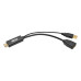 Tripp Lite P130-06N-DP-V2 4K HDMI to DisplayPort Active Adapter Video Converter with USB Power, HDMI to DisplayPort (M/F), 4K 30Hz, 6-in. (15.24 cm)