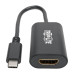 Tripp Lite U444-06N-HD4K6B USB-C to HDMI Adapter (M/F) - 4K 60 Hz, HDCP 2.2, Black