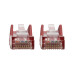 Tripp Lite N001-006-RD Cat5e 350 MHz Snagless Molded (UTP) Ethernet Cable (RJ45 M/M), PoE - Red, 6 ft. (1.83 m)