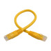 Tripp Lite N200-001-YW Cat6 Gigabit Molded (UTP) Ethernet Cable (RJ45 M/M), PoE, Yellow, 1 ft. (0.31 m)