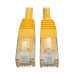 Tripp Lite N200-001-YW Cat6 Gigabit Molded (UTP) Ethernet Cable (RJ45 M/M), PoE, Yellow, 1 ft. (0.31 m)