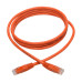 Tripp Lite N200-006-OR Cat6 Gigabit Molded (UTP) Ethernet Cable (RJ45 M/M), PoE, Orange, 6 ft. (1.83 m)