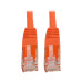 Tripp Lite N200-015-OR Cat6 Gigabit Molded (UTP) Ethernet Cable (RJ45 M/M), PoE, Orange, 15 ft. (4.57 m)