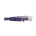 Tripp Lite N200-015-PU Cat6 Gigabit Molded (UTP) Ethernet Cable (RJ45 M/M), PoE, Purple, 15 ft. (4.57 m)