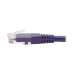 Tripp Lite N200-015-PU Cat6 Gigabit Molded (UTP) Ethernet Cable (RJ45 M/M), PoE, Purple, 15 ft. (4.57 m)