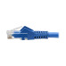 Tripp Lite N001-035-BL Cat5e 350 MHz Snagless Molded (UTP) Ethernet Cable (RJ45 M/M),, PoE - Blue, 35 ft. (10.67 m)