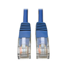 Tripp Lite N002-012-BL Cat5e 350 MHz Molded (UTP) Ethernet Cable (RJ45 M/M), PoE - Blue, 12 ft. (3.66 m)