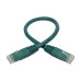 Tripp Lite N200-001-GN Cat6 Gigabit Molded (UTP) Ethernet Cable (RJ45 M/M), PoE, Green, 1 ft. (0.31 m)