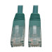Tripp Lite N200-001-GN Cat6 Gigabit Molded (UTP) Ethernet Cable (RJ45 M/M), PoE, Green, 1 ft. (0.31 m)