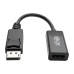Tripp Lite P136-06N-H2V2LB DisplayPort to HDMI Active Adapter (M/F), Latching Connector, 4K 60 Hz, DP1.2, HDCP 2.2,Black, 6 in.