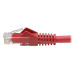 Tripp Lite N201-004-RD Cat6 Gigabit Snagless Molded (UTP) Ethernet Cable (RJ45 M/M), PoE, Red, 4 ft. (1.22 m)