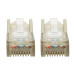 Tripp Lite N201-004-WH Cat6 Gigabit Snagless Molded (UTP) Ethernet Cable (RJ45 M/M), PoE, White, 4 ft. (1.22 m)