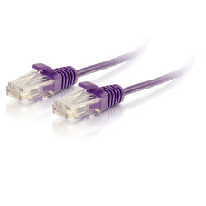 C2G 5FT CAT6 PURPLE CABLE UTP SLIM networking cable 1.524 m U/UTP (UTP)