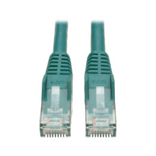 Tripp Lite N201-06N-GN Cat6 Gigabit Snagless Molded (UTP) Ethernet Cable (RJ45 M/M), PoE, Green, 6-in. (15.24 cm)
