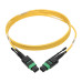 Tripp Lite N390-03M-12-AP MTP/MPO (APC) Singlemode Patch Cable (F/F), 12 Fiber, 40/100 GbE, QSFP+ 40GBASE-PLR4, Plenum, Push/Pull Tab, Yellow, 3 m (10 ft.)