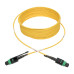 Tripp Lite N390-07M-12-AP MTP/MPO (APC) Singlemode Patch Cable (F/F), 12 Fiber, 40/100 GbE, QSFP+ 40GBASE-PLR4, Plenum, Push/Pull Tab, Yellow, 7 m (23 ft.)