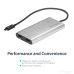 StarTech.com Thunderbolt 3 to Dual HDMI 2.0 Adapter - 4K 60Hz - Thunderbolt 3 Certified - Dual Monitor HDMI Video Converter Adapter - Mac & Windows compatible - Dual 4K Display HDMI