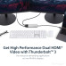 StarTech.com Thunderbolt 3 to Dual HDMI 2.0 Adapter - 4K 60Hz - Thunderbolt 3 Certified - Dual Monitor HDMI Video Converter Adapter - Mac & Windows compatible - Dual 4K Display HDMI