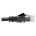 Tripp Lite N201-008-BK Cat6 Gigabit Snagless Molded (UTP) Ethernet Cable (RJ45 M/M), PoE, Black, 8 ft. (2.43 m)