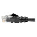 Tripp Lite N201-008-BK Cat6 Gigabit Snagless Molded (UTP) Ethernet Cable (RJ45 M/M), PoE, Black, 8 ft. (2.43 m)