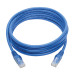 Tripp Lite N201-008-BL Cat6 Gigabit Snagless Molded (UTP) Ethernet Cable (RJ45 M/M), PoE, Blue, 8 ft. (2.43 m)