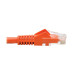Tripp Lite N201-035-OR Cat6 Gigabit Snagless Molded (UTP) Ethernet Cable (RJ45 M/M), PoE, Orange, 35 ft. (10.67 m)