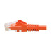 Tripp Lite N201-035-OR Cat6 Gigabit Snagless Molded (UTP) Ethernet Cable (RJ45 M/M), PoE, Orange, 35 ft. (10.67 m)