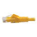 Tripp Lite N201-035-YW Cat6 Gigabit Snagless Molded (UTP) Ethernet Cable (RJ45 M/M), PoE, Yellow, 35 ft. (10.67 m)