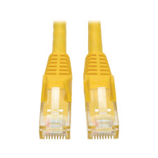 Tripp Lite N201-035-YW Cat6 Gigabit Snagless Molded (UTP) Ethernet Cable (RJ45 M/M), PoE, Yellow, 35 ft. (10.67 m)