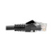 Tripp Lite N201-06N-BK Cat6 Gigabit Snagless Molded (UTP) Ethernet Cable (RJ45 M/M), PoE, Black, 6-in. (15.24 cm)