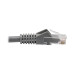 Tripp Lite N201-06N-GY Cat6 Gigabit Snagless Molded (UTP) Ethernet Cable (RJ45 M/M), PoE, Gray, 6-in. (15.24 cm)