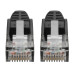 Tripp Lite N201-075-BK Cat6 Gigabit Snagless Molded (UTP) Ethernet Cable (RJ45 M/M), PoE, Black, 75 ft. (22.86 m)