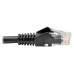 Tripp Lite N201-075-BK Cat6 Gigabit Snagless Molded (UTP) Ethernet Cable (RJ45 M/M), PoE, Black, 75 ft. (22.86 m)