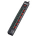 Tripp Lite ECO-Surge 7-Outlet Surge Protector, 6 ft. Cord, 1080 Joules, 6 Individually Controlled Outlets, Black Housing