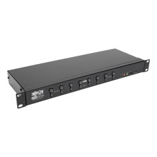 Tripp Lite 8-Port DVI/USB KVM Switch with Audio and USB 2.0 Peripheral Sharing, 1U Rack-Mount, Single-Link, 1920 x 1200 (1080p)