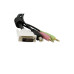 StarTech.com 15ft 4-in-1 USB Dual Link DVI-D KVM Switch Cable w/ Audio & Microphone