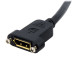 StarTech.com 3ft (1m) Panel Mount DisplayPort Cable - 4K x 2K - DisplayPort 1.2 Extension Cable Male to Female - DP Video Extender Cord with Panel Mount DP Connector - DP Monitor Cable