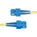 StarTech.com 2m (6.6ft) SC to SC (UPC) OS2 Single Mode Duplex Fiber Optic Cable, 9/125µm, 40G/100G, Bend Insensitive, Low Insertion Loss, LSZH Fiber Patch Cord