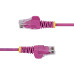 StarTech.com 15ft Pink Slim CAT6 Ethernet Cable, Snagless, 100W PoE, UTP, LSZH, 28AWG Pure Bare Copper Wire, Slim RJ45 Network Patch Cord w/Strain Reliefs, Fluke Tested