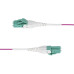StarTech.com 10m (33ft) LC to LC (UPC) OM4 Multimode Fiber Optic Cable, Erika Violet, 50/125µm, 40G/100G, LOMMF/VCSEL, Uniboot Fiber Jumper Cord, OFNR Riser Rated