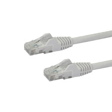StarTech.com 10ft CAT6 Ethernet Cable - White CAT 6 Gigabit Ethernet Wire -650MHz 100W PoE RJ45 UTP Network/Patch Cord Snagless w/Strain Relief Fluke Tested/Wiring is UL Certified/TIA